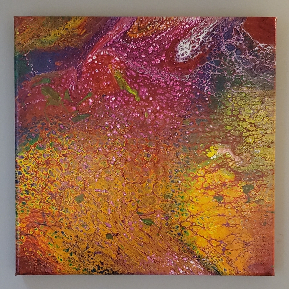 Acrylic Fluid Art on Canvas